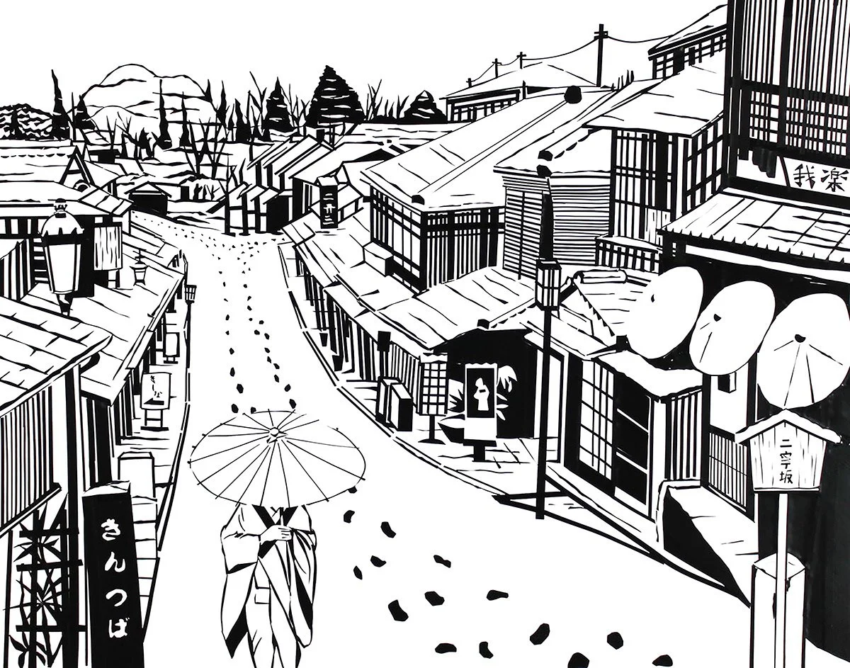 Snow in Kyoto