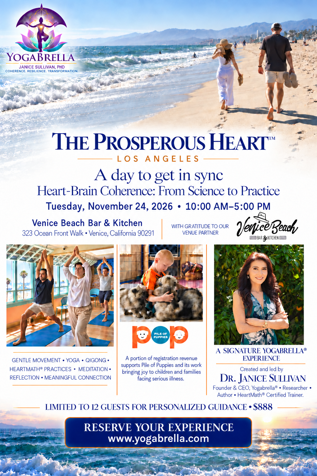 The Prosperous Heart™ Los Angeles - Full-Day Immersive Oceanfront Retreat