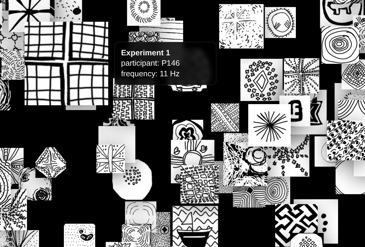 Interactive visualisations of participant-drawn visual hallucinations