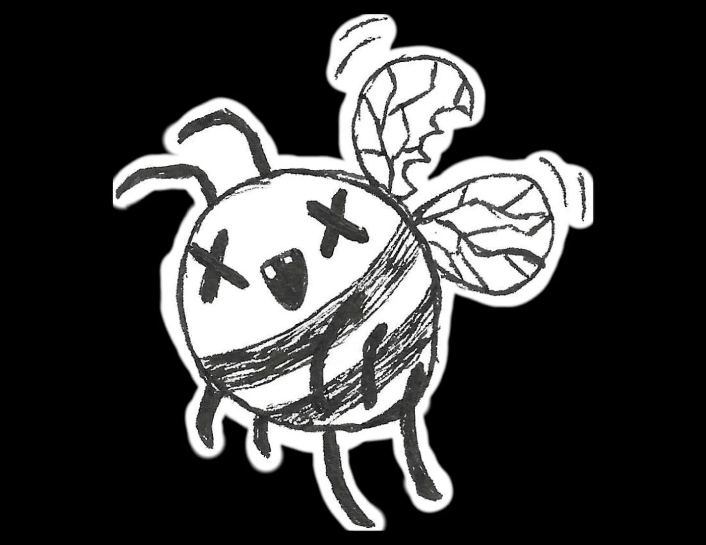 a recent commission had me making these adorable little zom-bees! sketching these out was a lot of fun