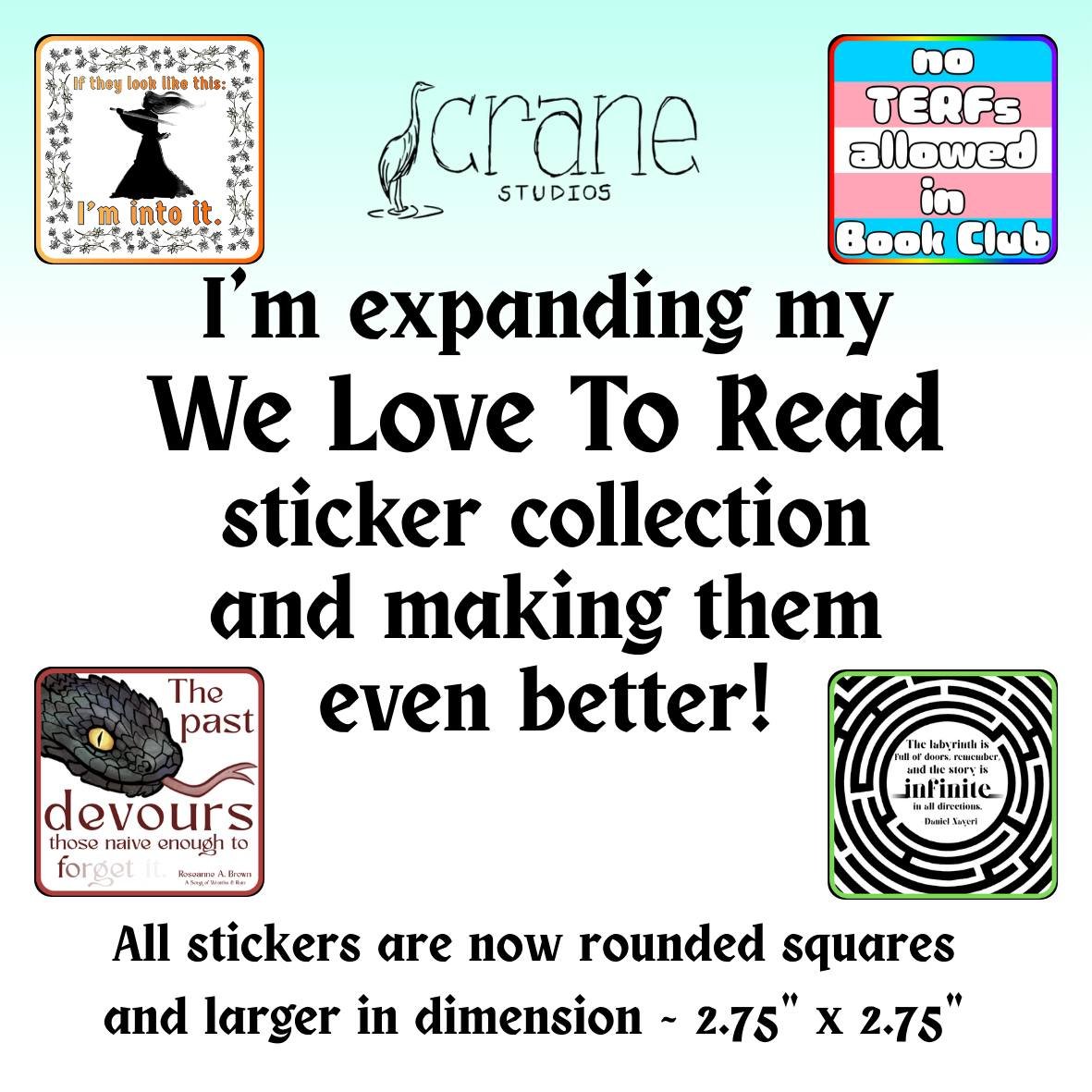 So maybe I went overboard but I made 40 different designs for the book-obsessed lol The stickers are also larger and stand out more. All of them are designed, created, and shipped directly to you by me! Maybe take a look and order yours today? They m