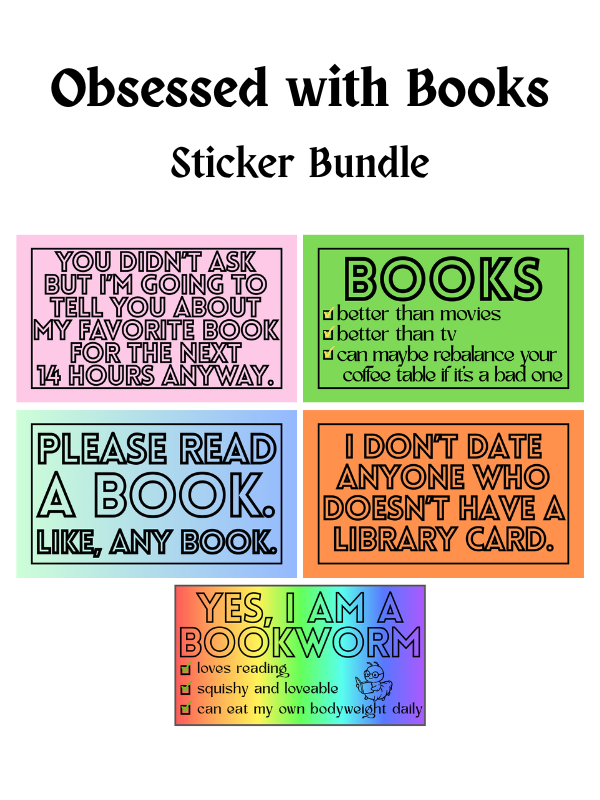 "Obsessed with Books" Sticker Bundle