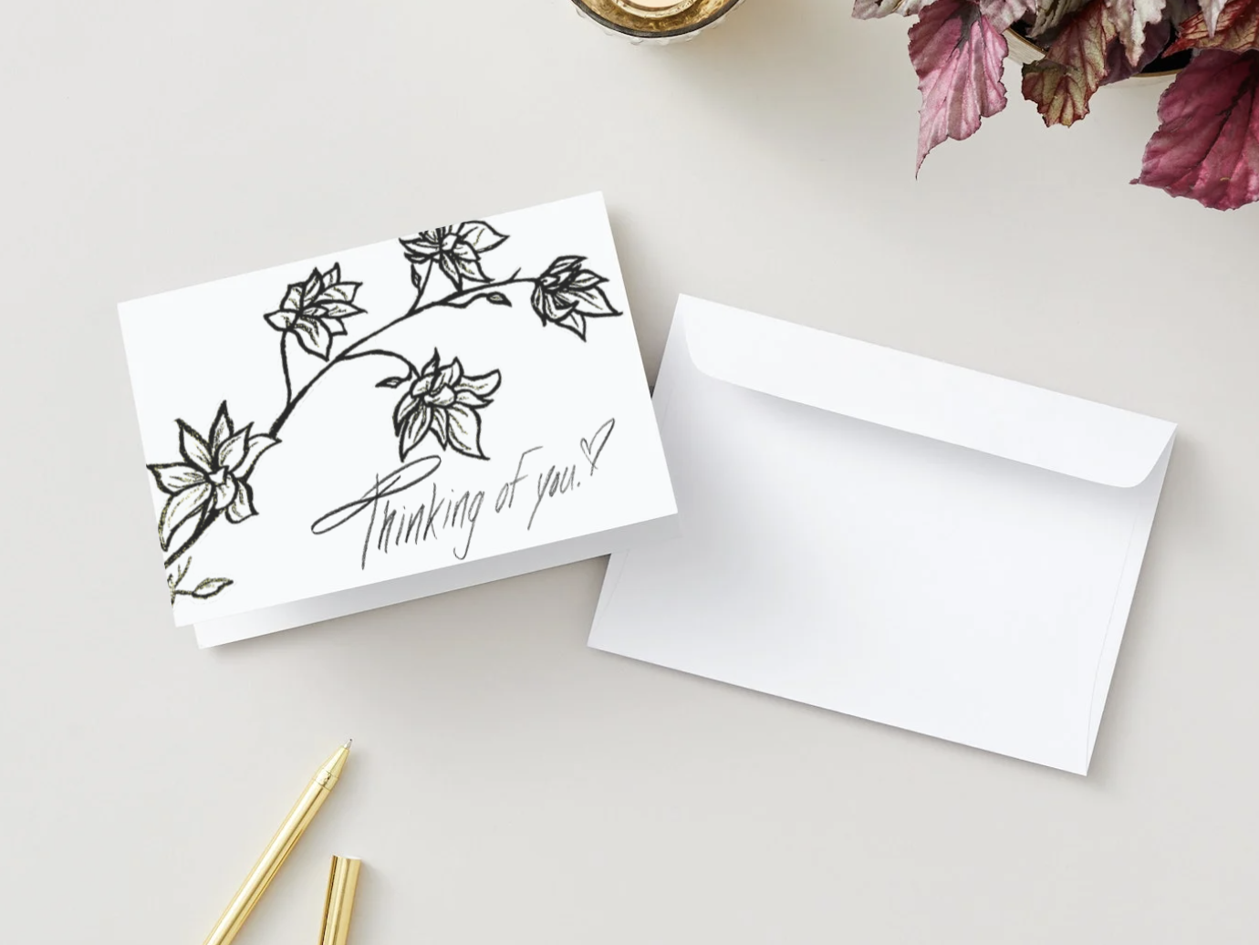 Illustrated Cards w/ Envelopes - SERIES II: Thinking of You