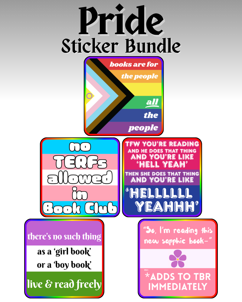 Pride Sticker Bundle - We Love To Read COLLECTION