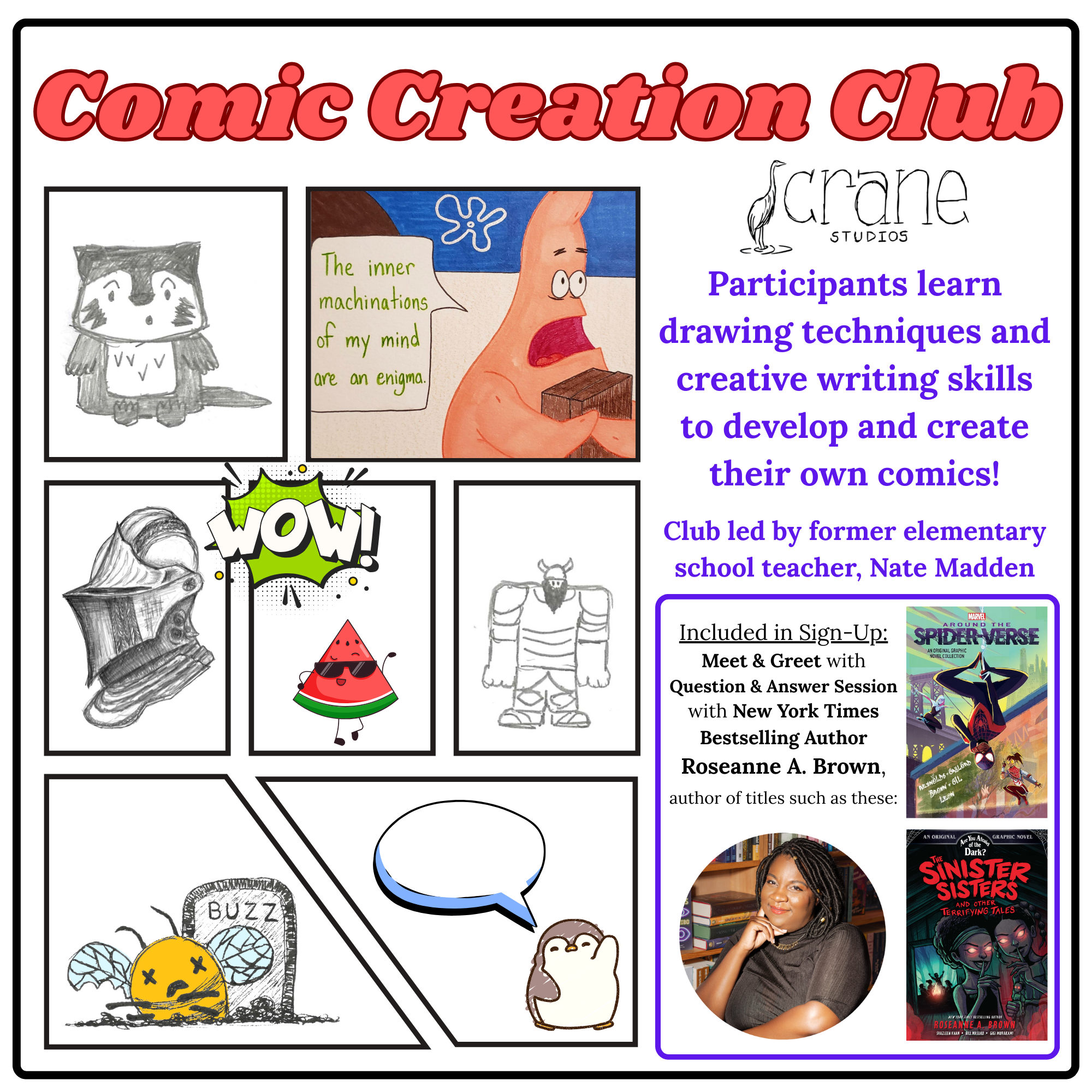 COMIC CREATION Club - Spring Session
