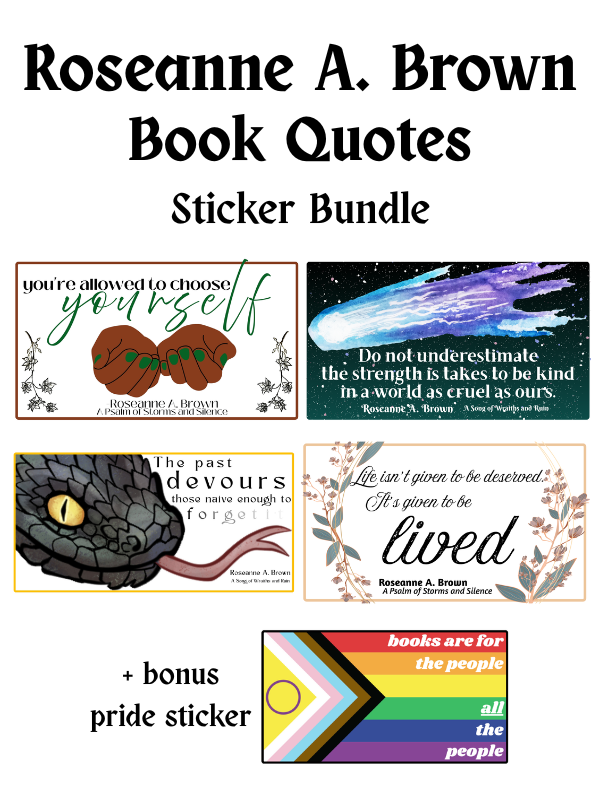 Roseanne A. Brown Book Quotes Sticker Bundle