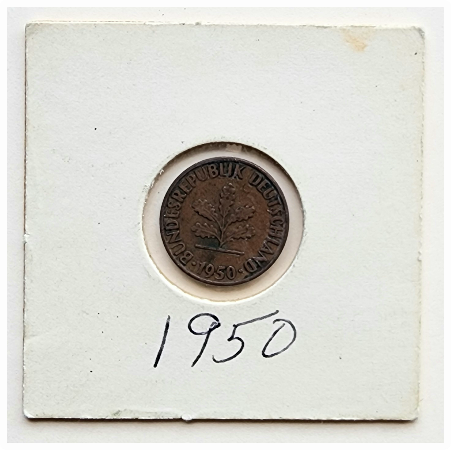 Bundes Republik Deutschland 1950 coin face