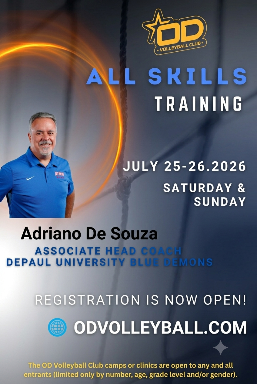 Volleyball Clinic: Coach Adriano De Souza - 8-12 ages