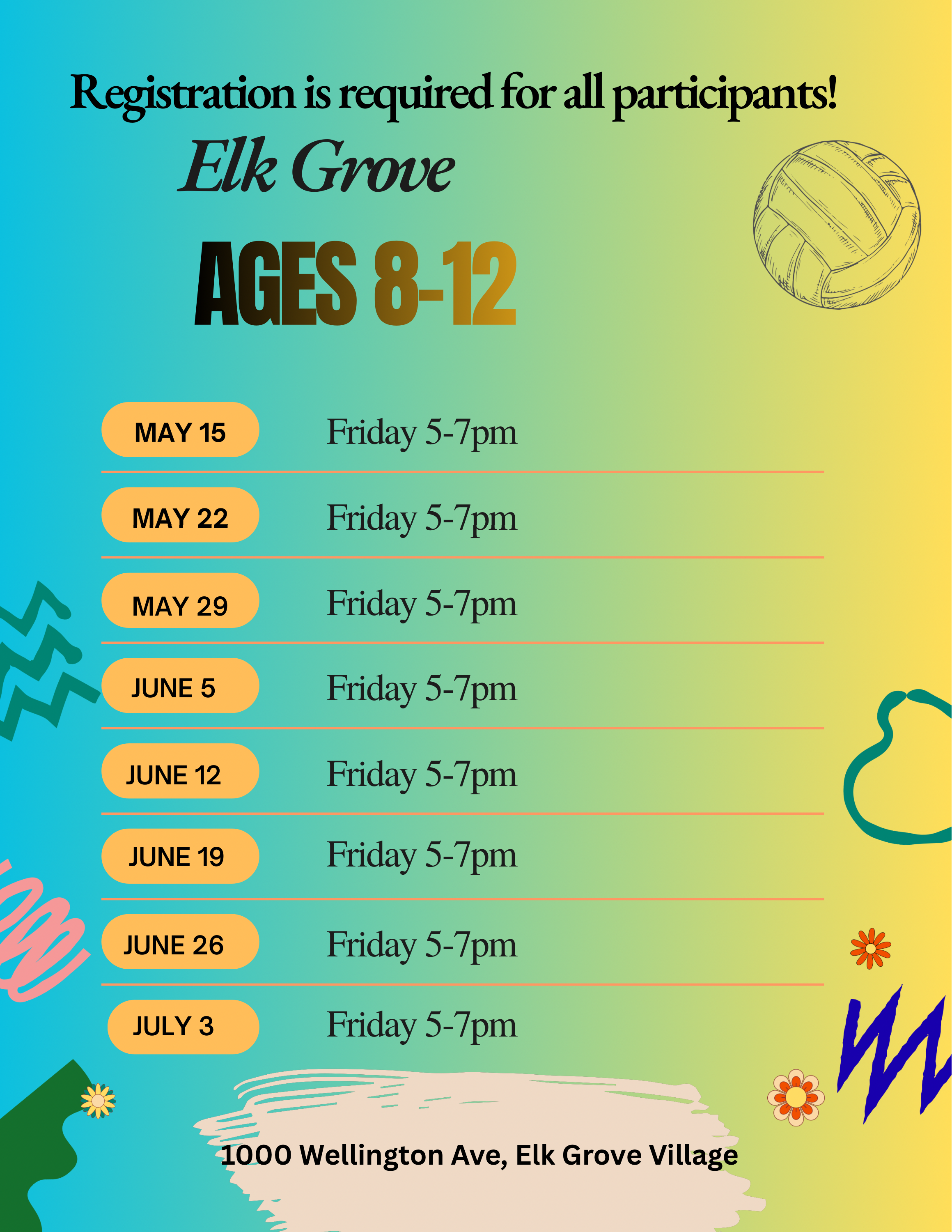 Ages (8-12) - 8 weeks - Elk Grove Village Location Friday