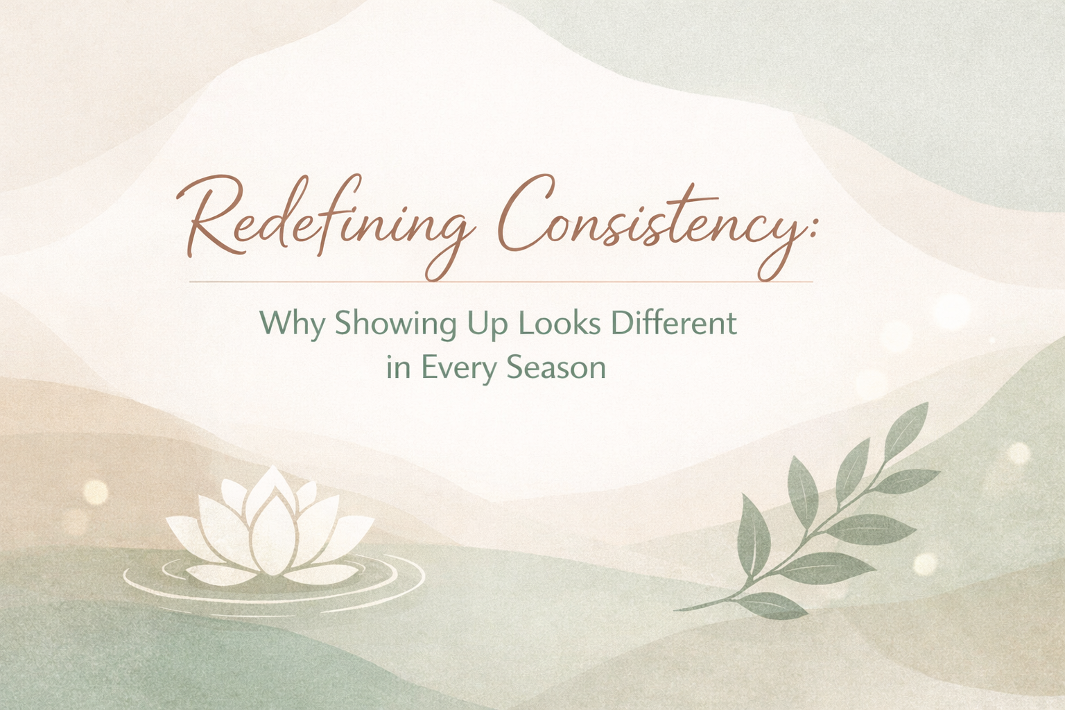 Redefining Consistency: Why Showing Up Looks Different in Every Season