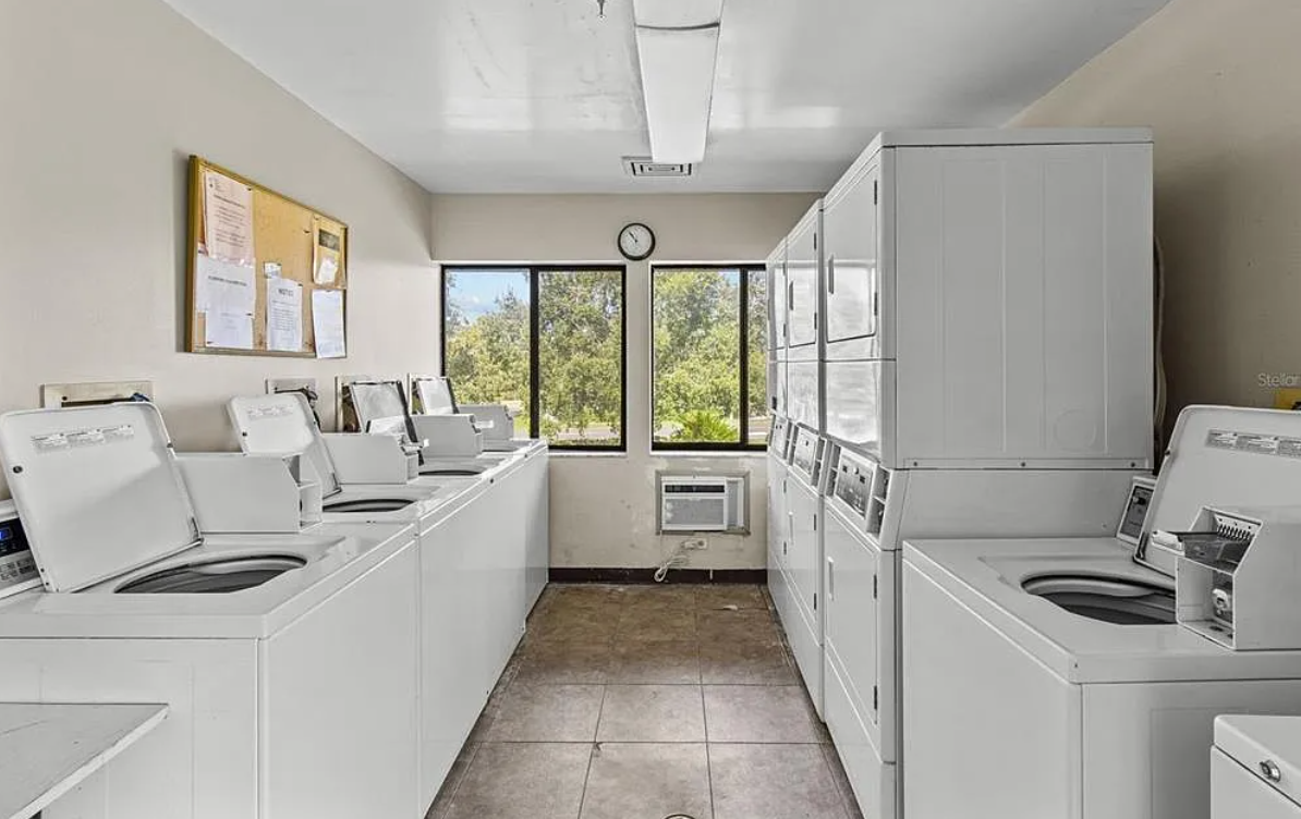 Community coin laundry room