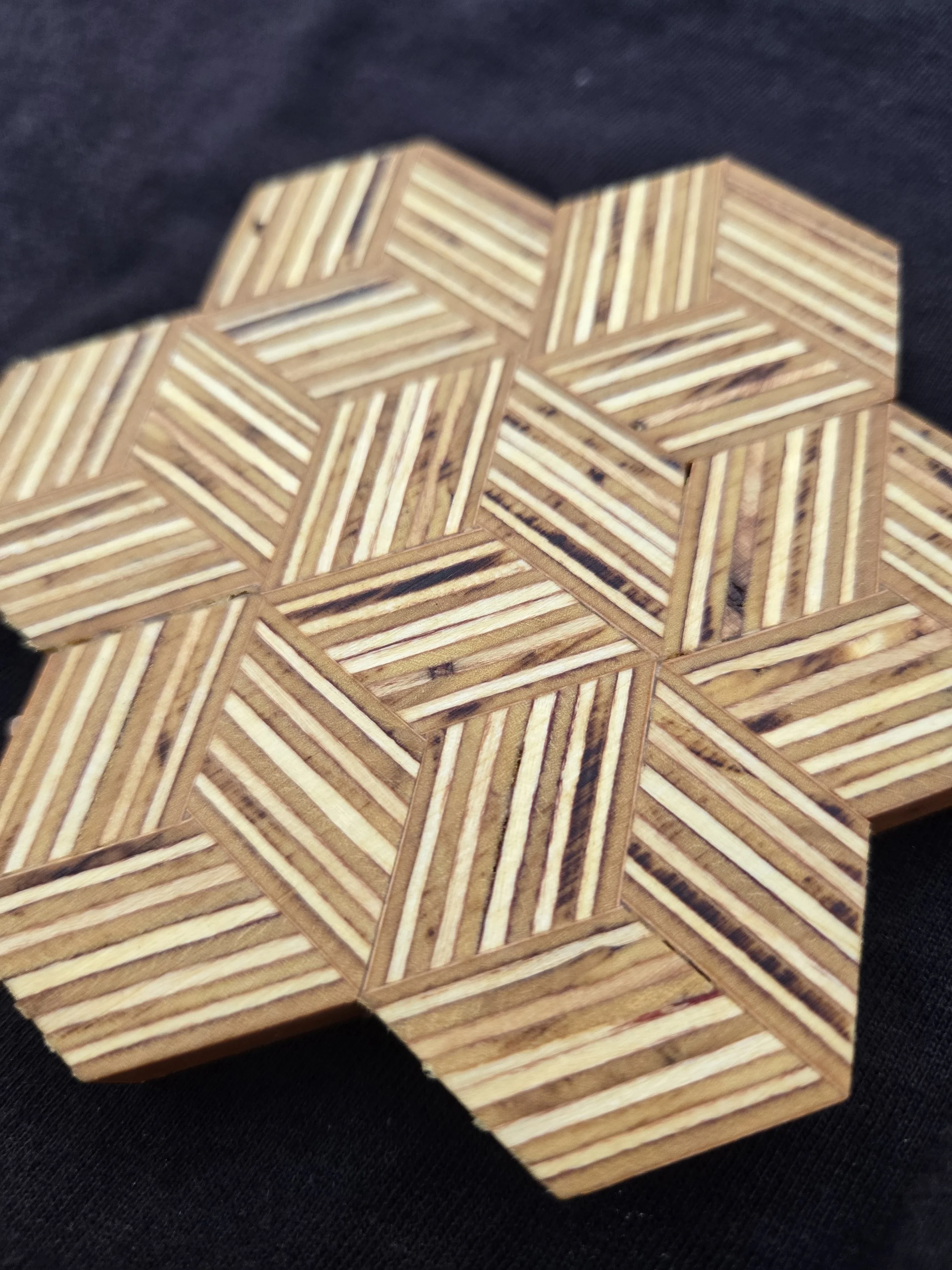 Starburst Pattern Coaster