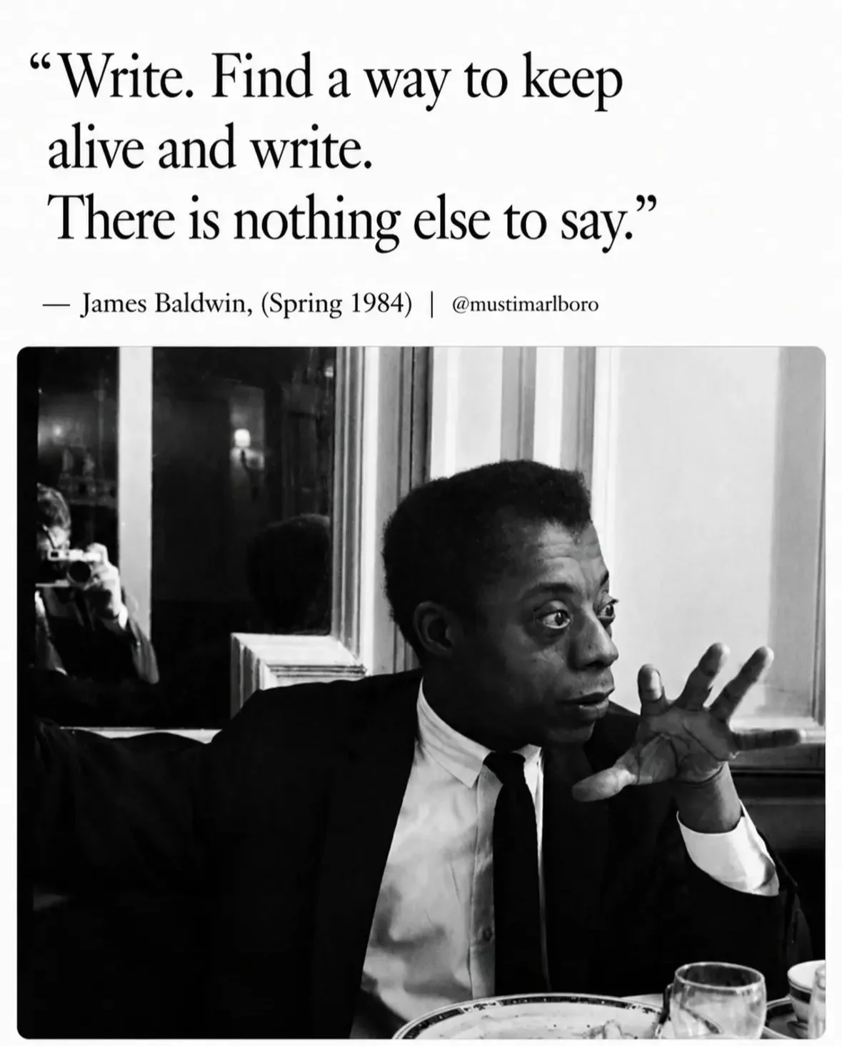 Writing for the love of writing. 