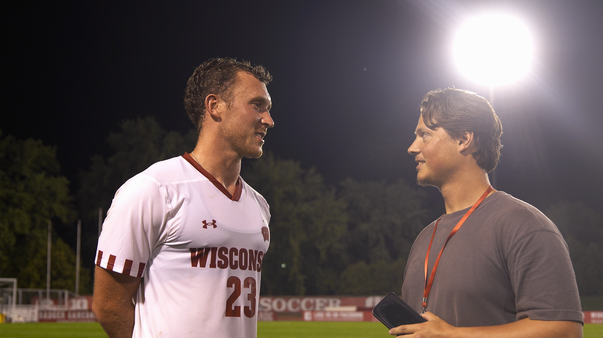 Interviews With Wisconsin Badger Players Will Smith And Ari Van Mol