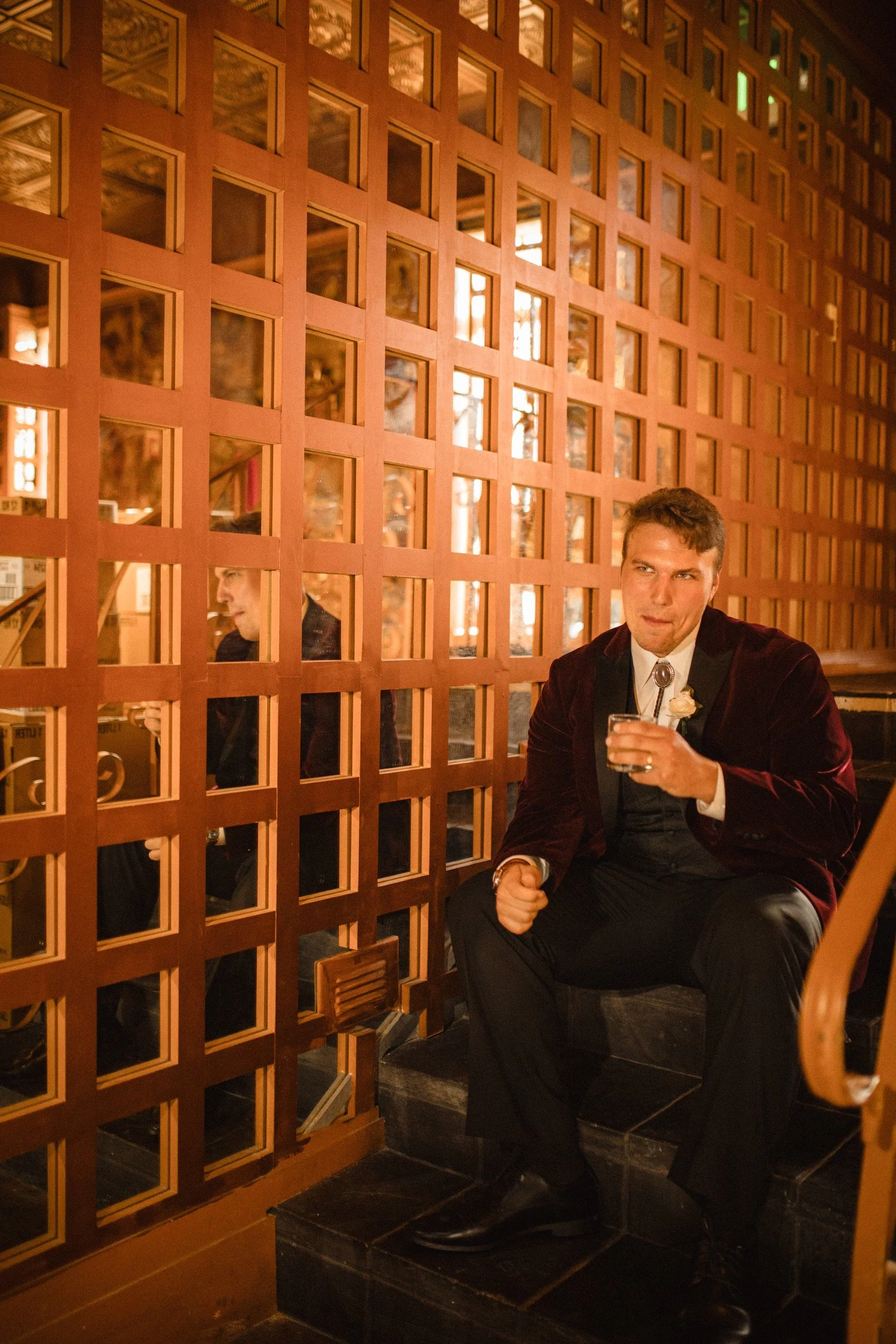 Bride and groom portraits at The Ruins Queen Anne, Seattle