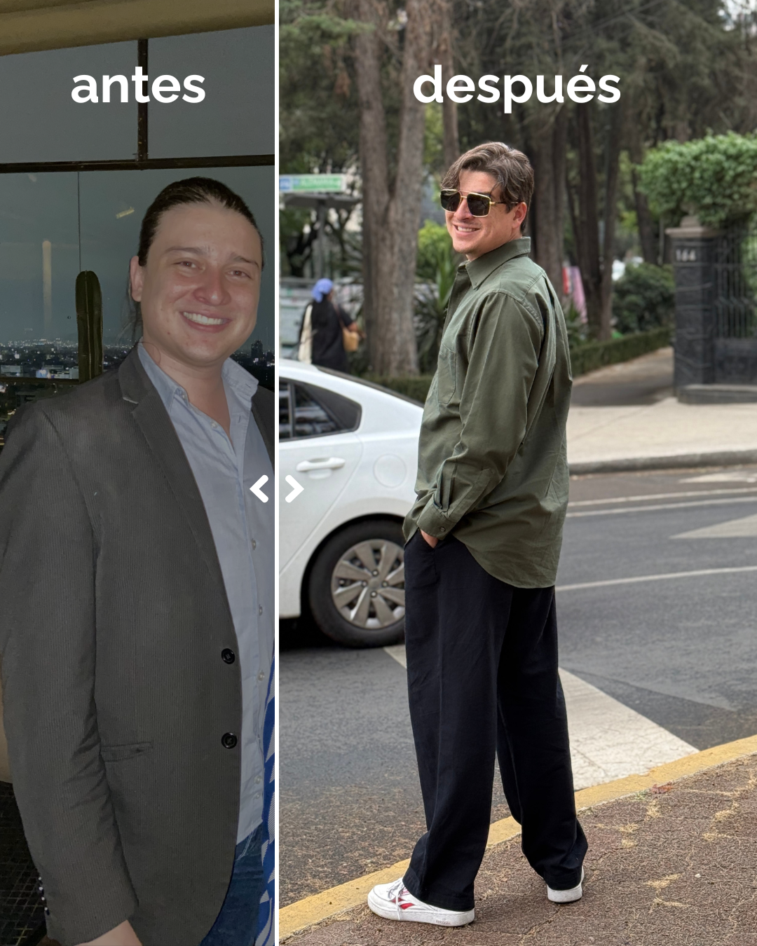 El antes y después del look de Rubén