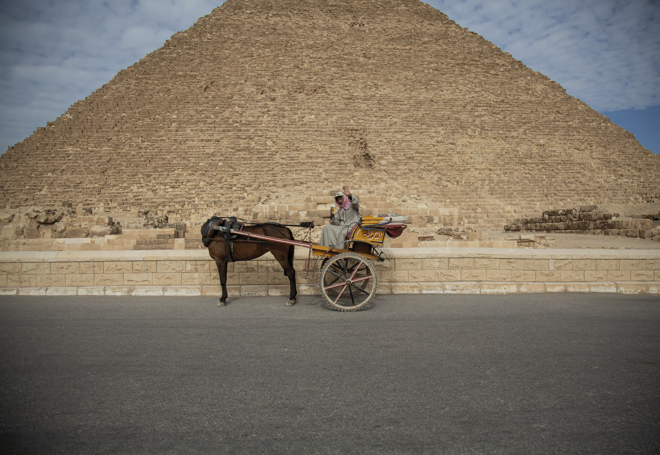 Carriage Rides at the Great Pyramid, Giza, Egypt 