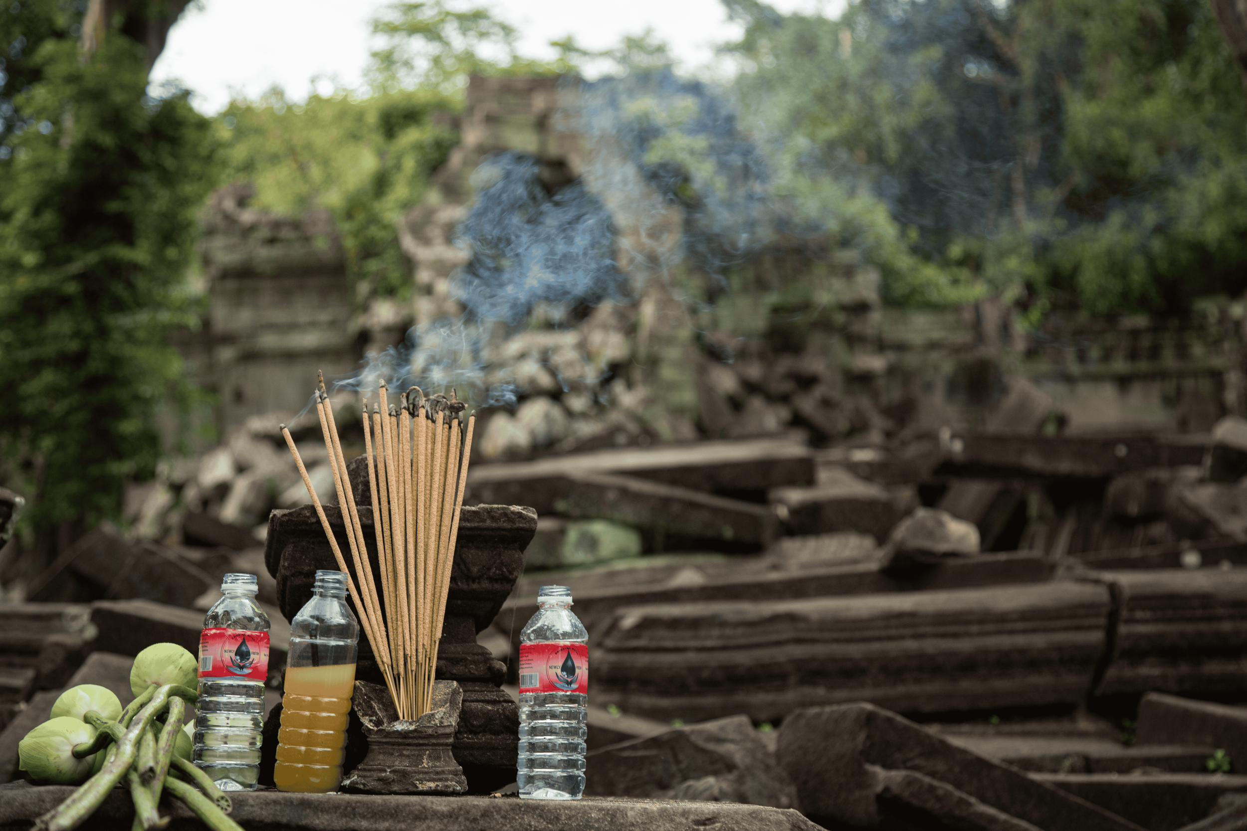 Offering at Prasat Beng Mealea