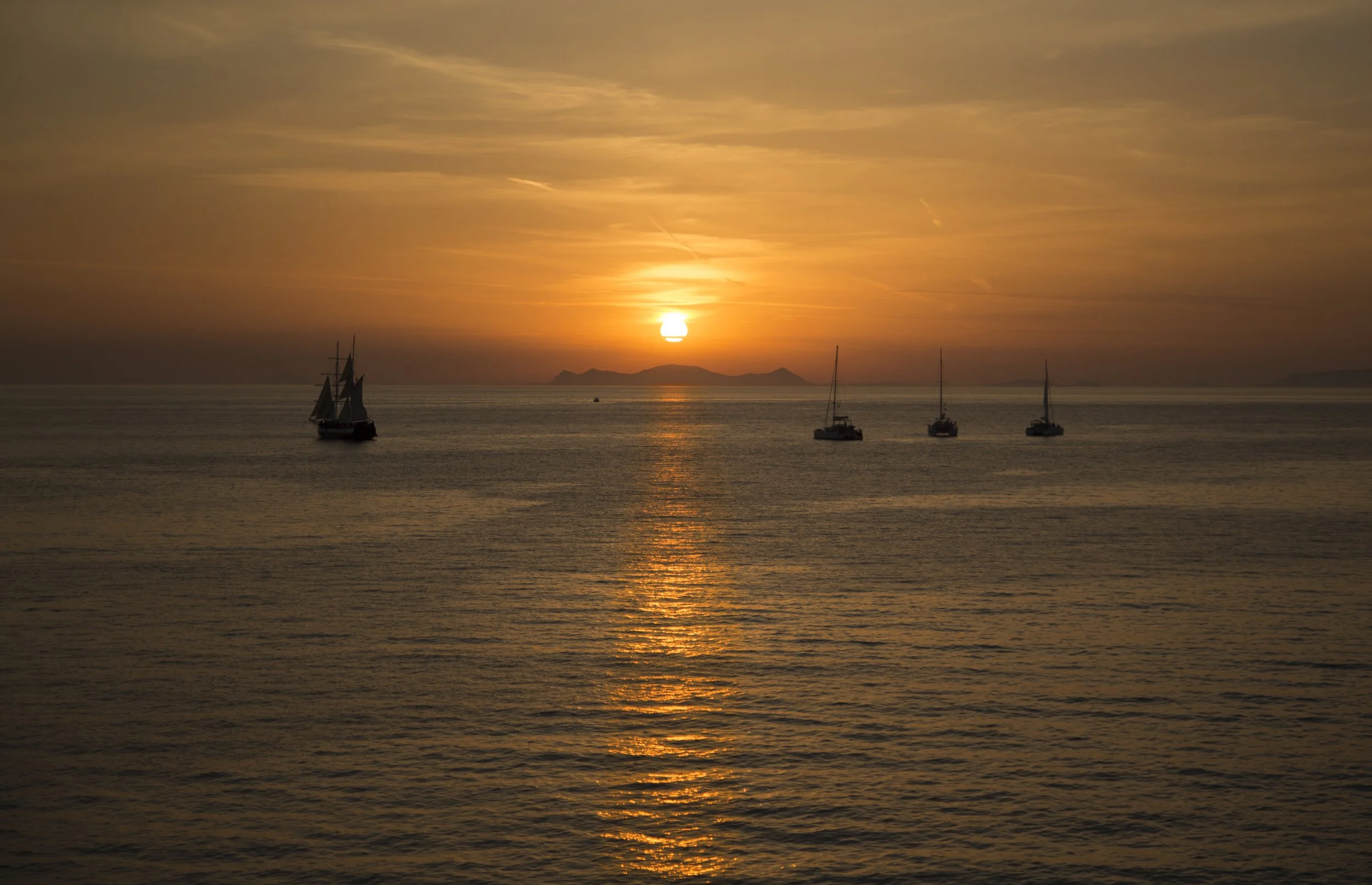 Sunset Over Ammoudi Bay 