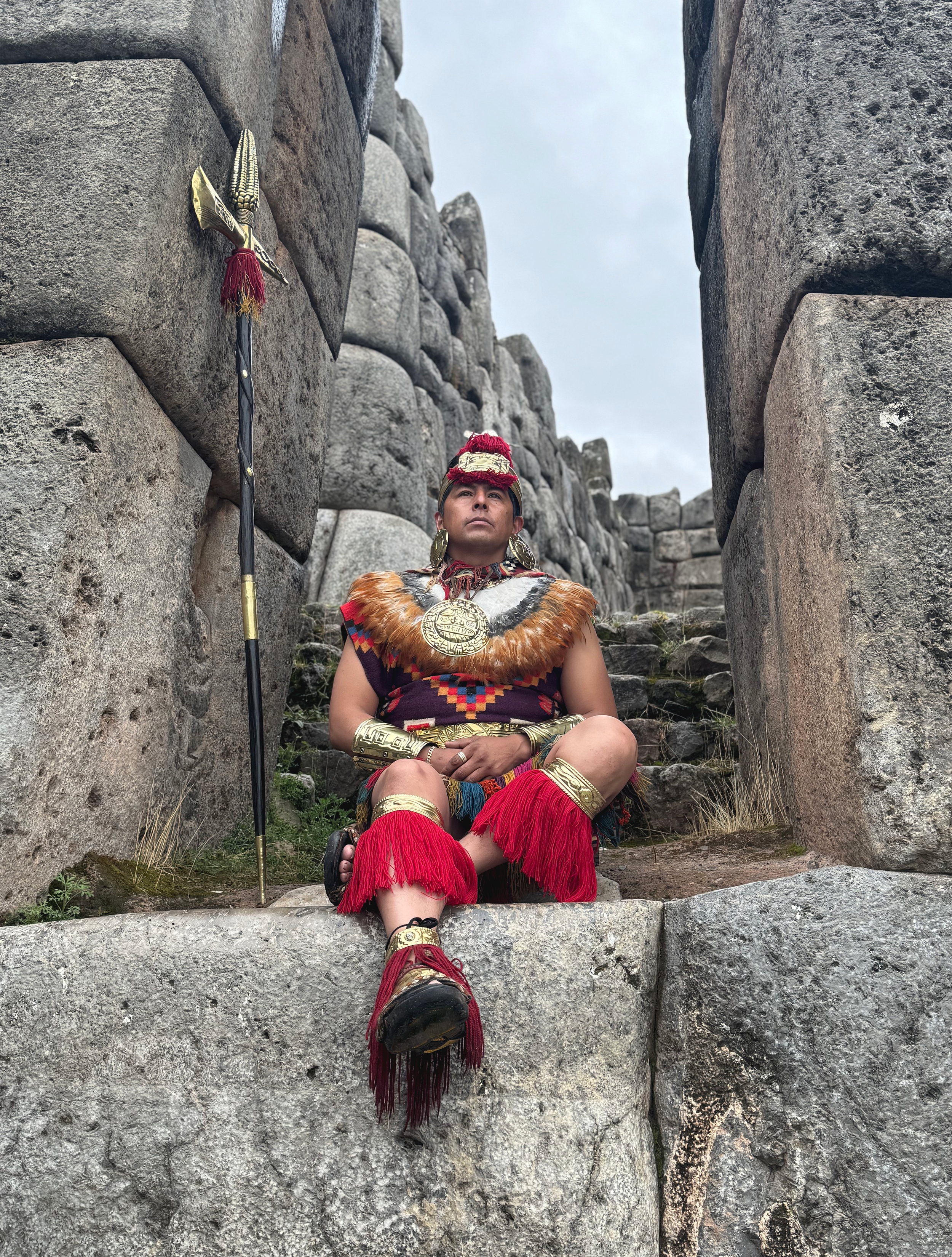 Inca Emperor Pachacuti at Sacsayhuamán