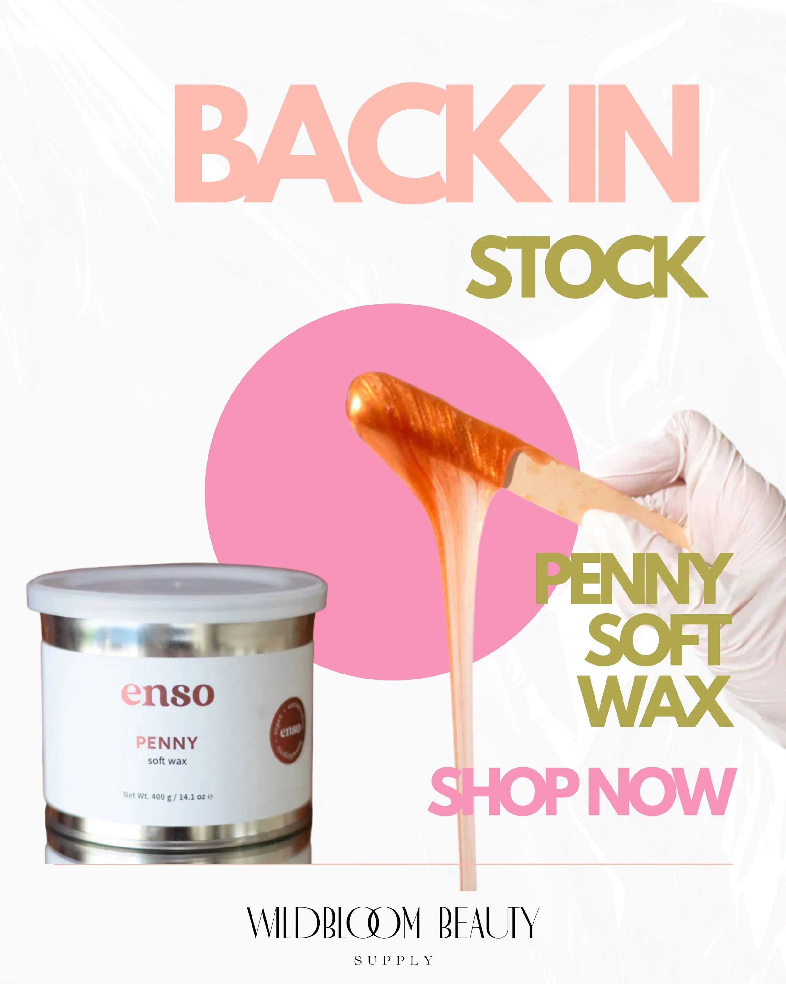 ✨ It&rsquo;s back!
Enso Penny Soft Wax is officially back in stock at Wildbloom Beauty Supply! 🤎
If you&rsquo;ve been waiting to restock your treatment room, now&rsquo;s your chance. Penny has quickly become a favorite for its smooth application, de