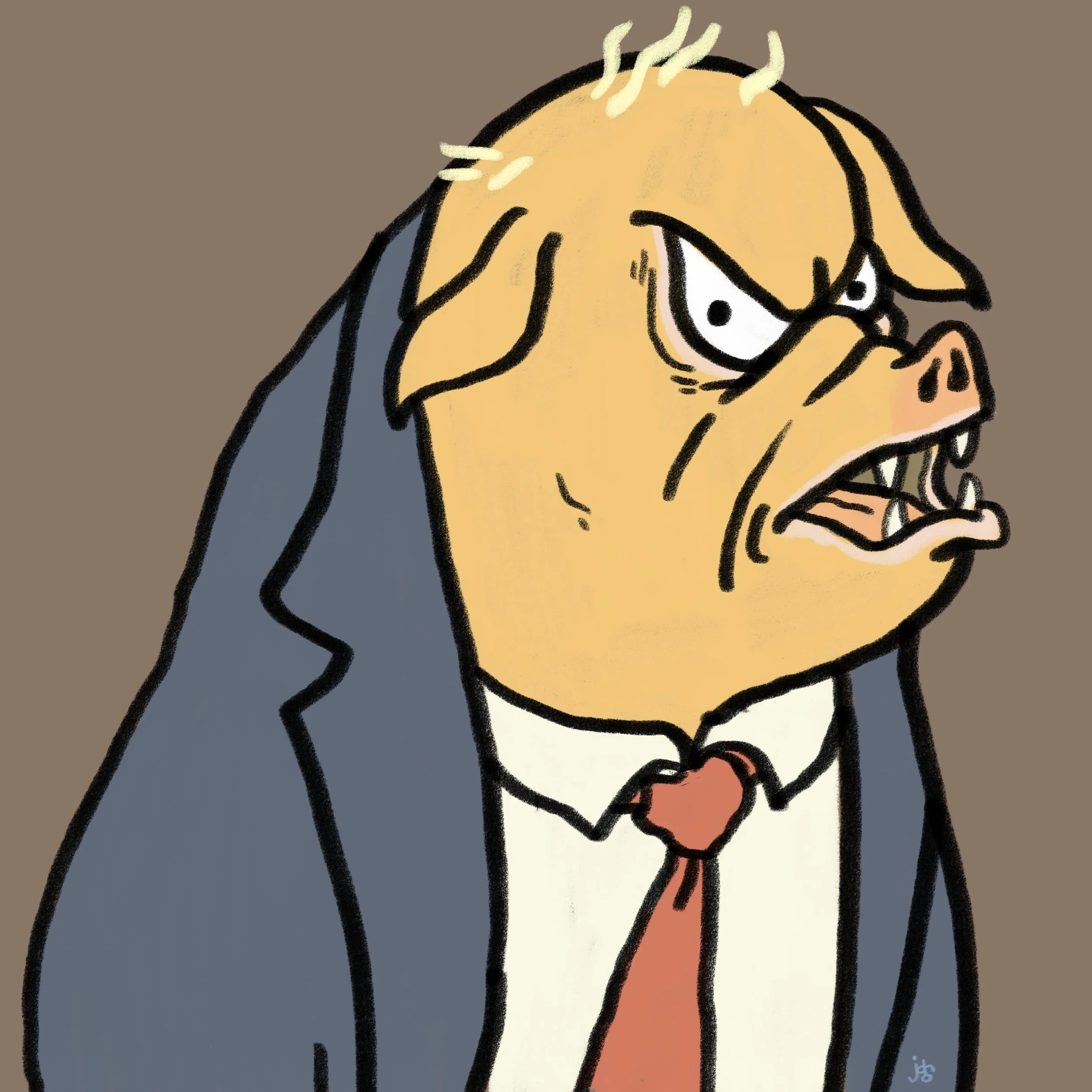 Portrait of a Pig