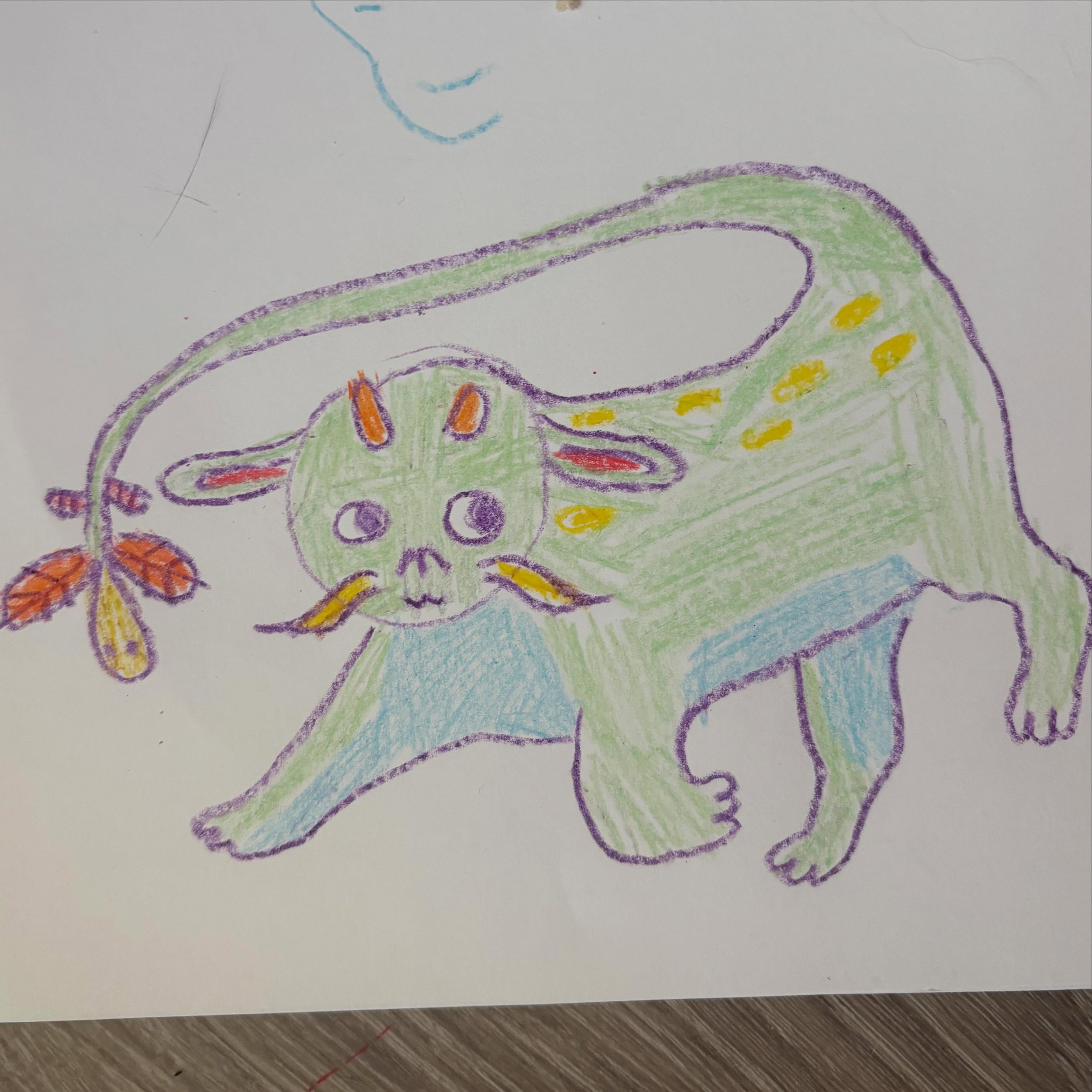 My original character Darryl the Dragon from my children&rsquo;s book in progress, Just Room Enough 🥹💕🐉