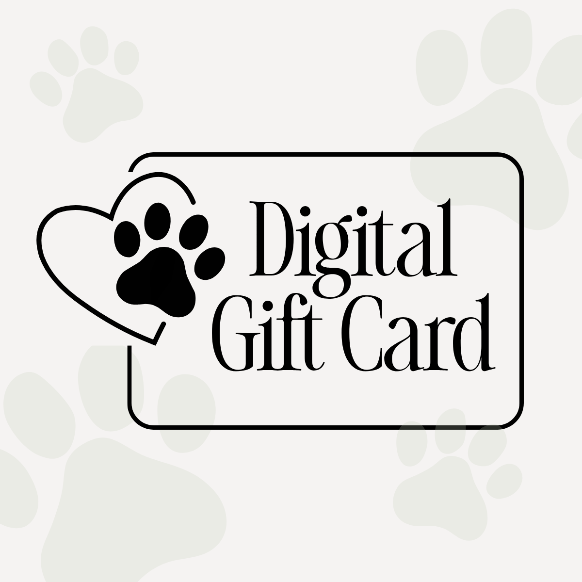 Pet Portrait Gift Card