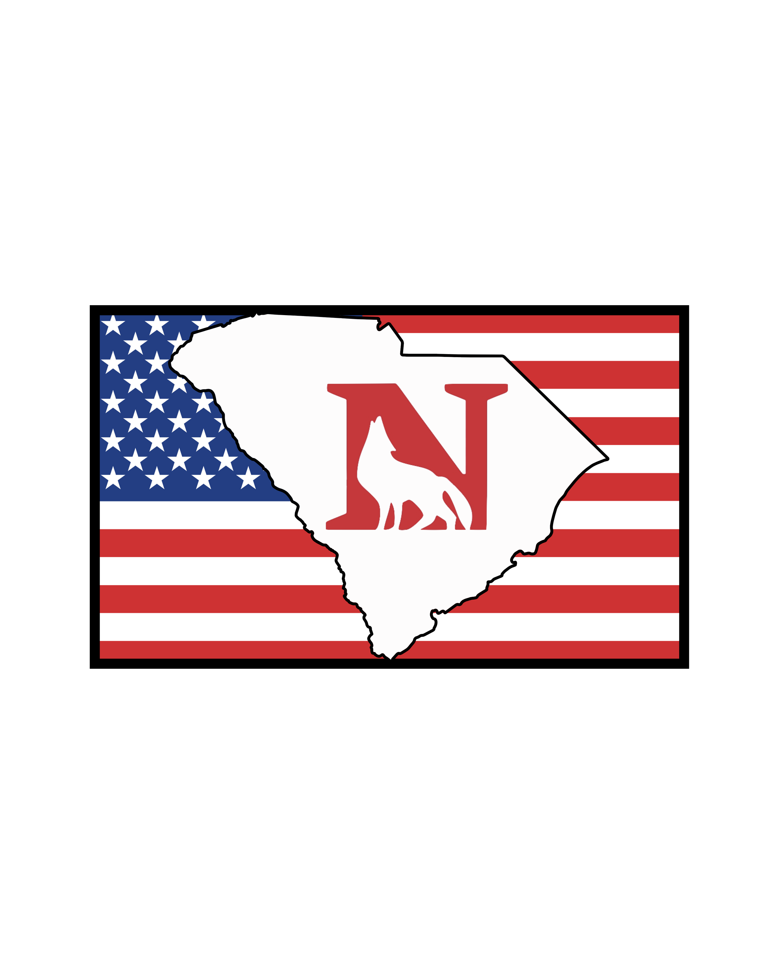 Flag/SC/N Logo Sticker