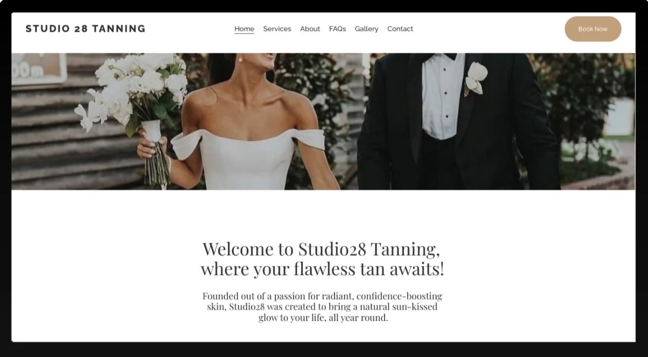 Tanning Website Image