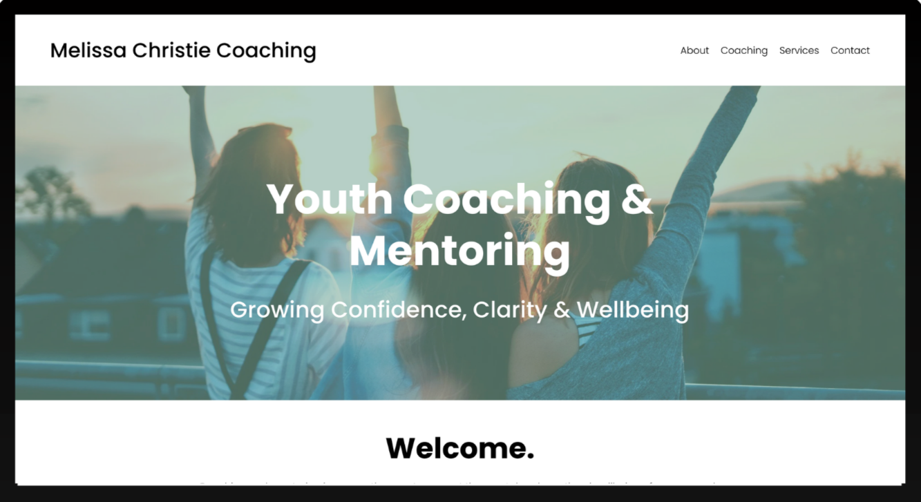 Youth Coaching and Mentoring Website