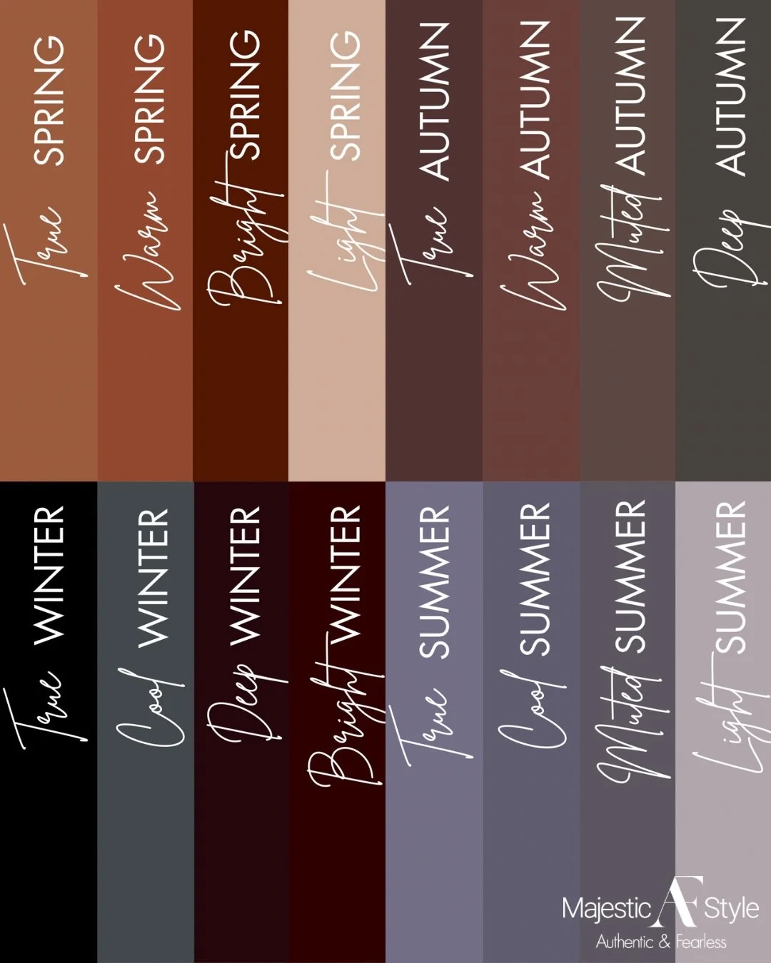 #MajesticAFStyle #AuthenticandFearless #ColorAnalysis #ColourAnalysis #16SeasonColorAnalysis