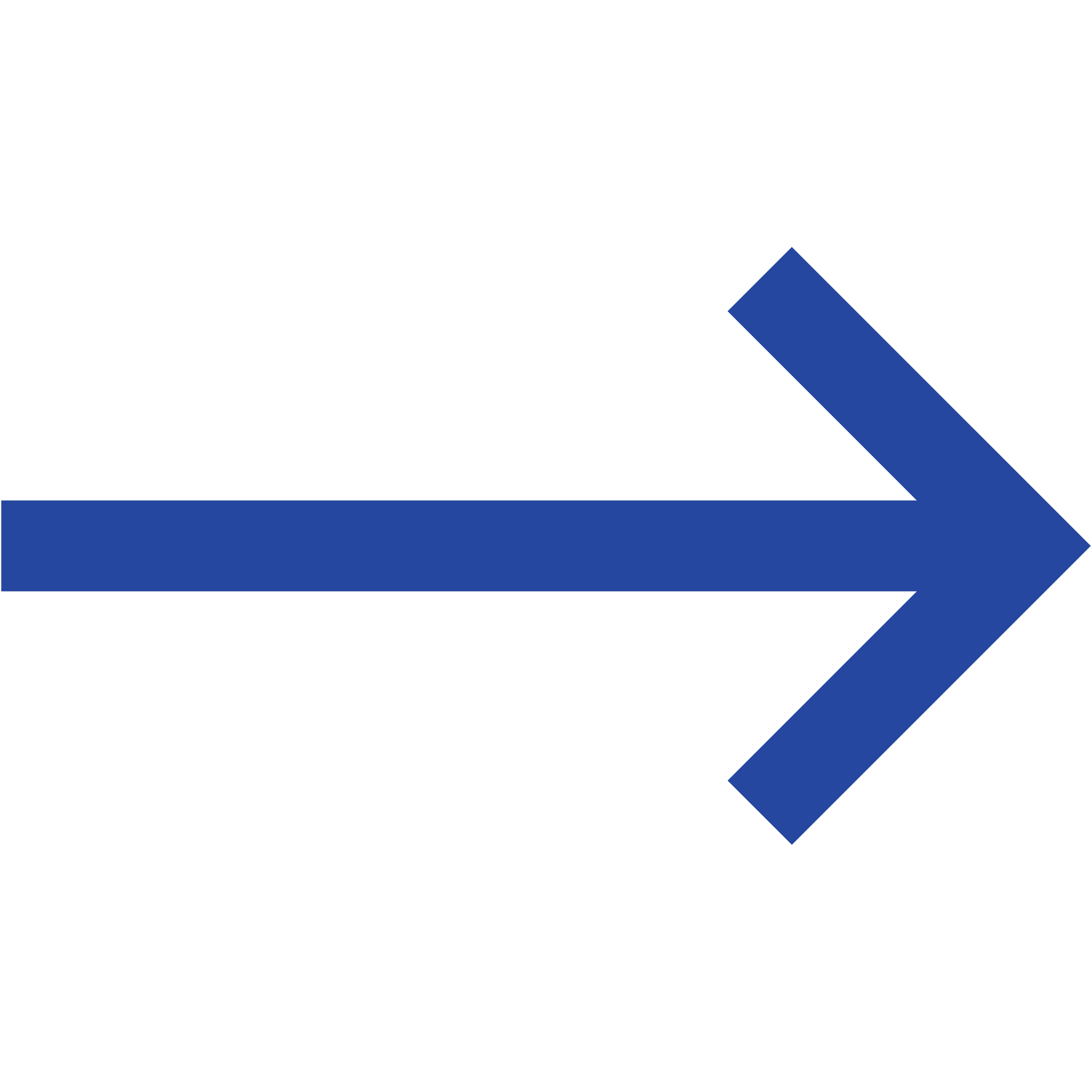 Black arrow pointing to the right with a blue arrow overlapping on its right side.