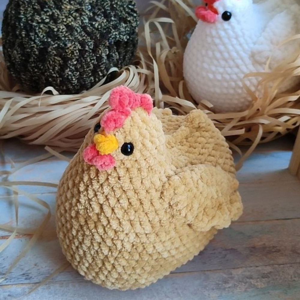 No Sew Easy Hen Crochet Toy Pattern 3.png