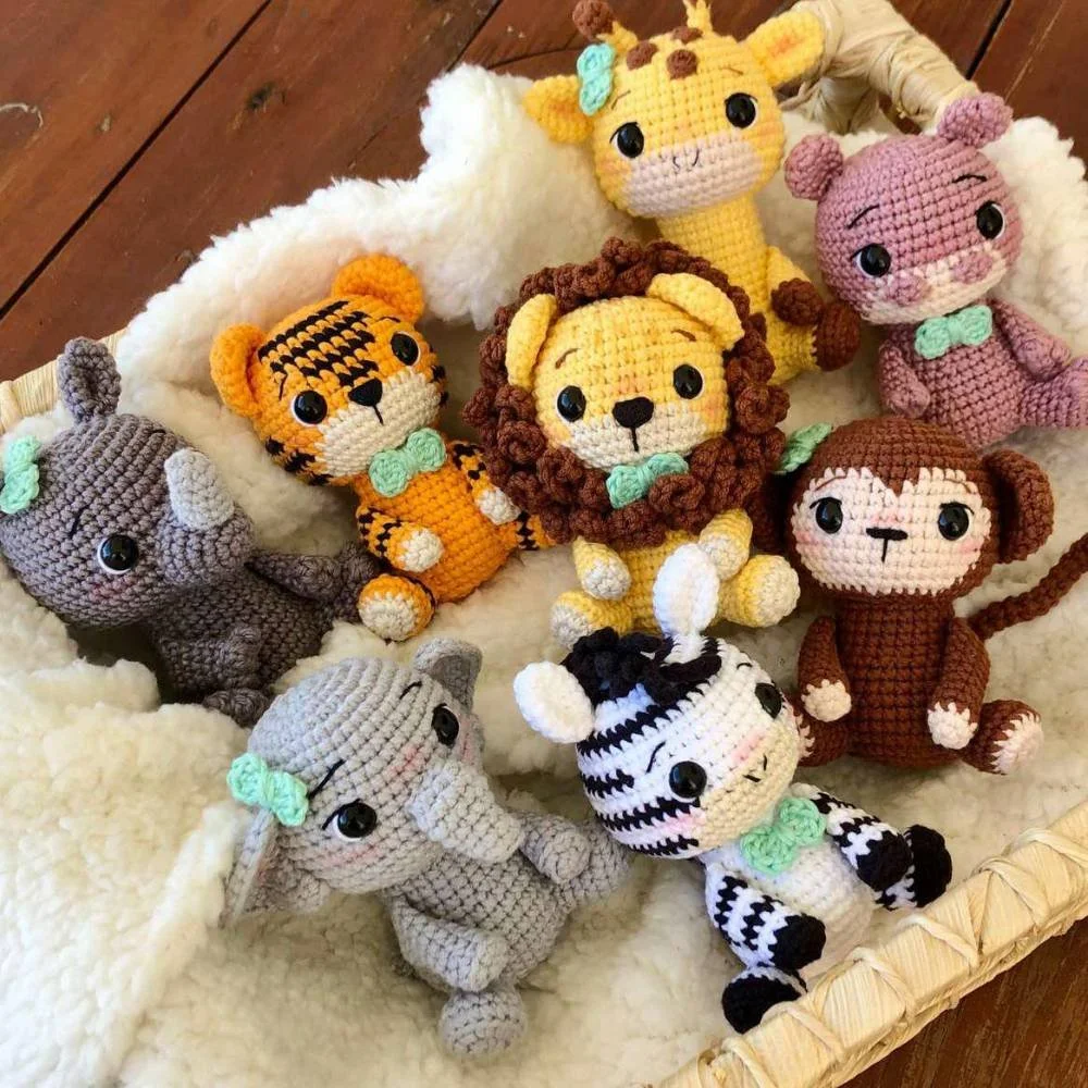 Free 8in1 Baby Zoo Animal Amigurumi Pattern Bundle
