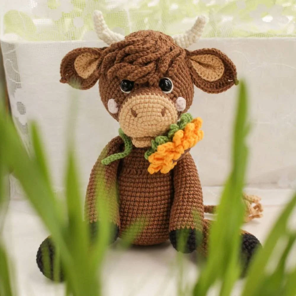 Free Highland Bull Calf Amigurumi Pattern