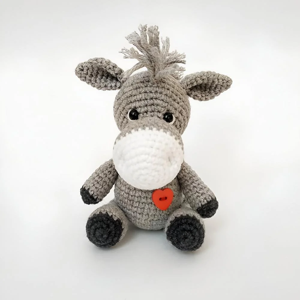 Free PDF Little Cute Donkey Amigurumi Pattern