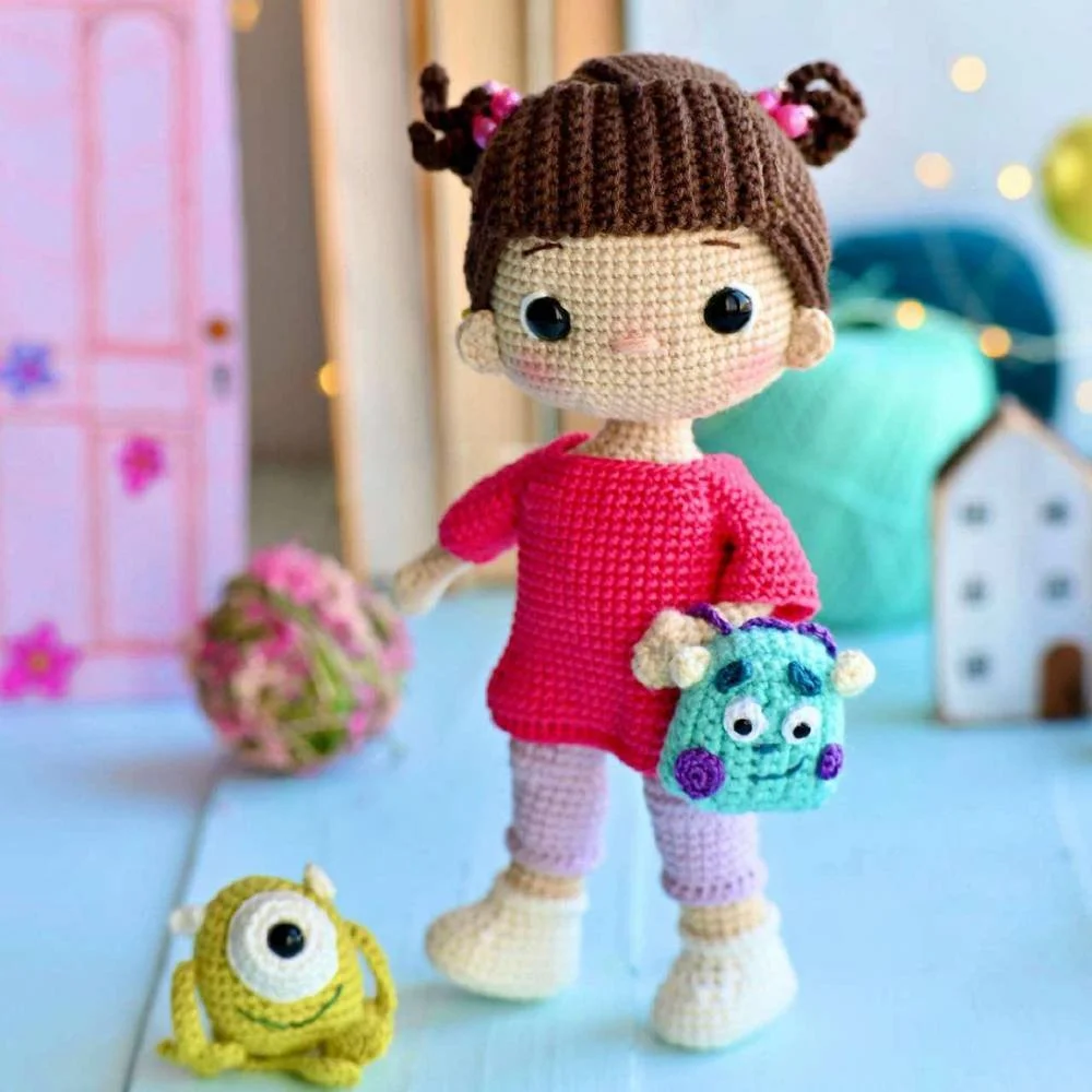 Free Monsters Inc Boo Doll Crochet Pattern