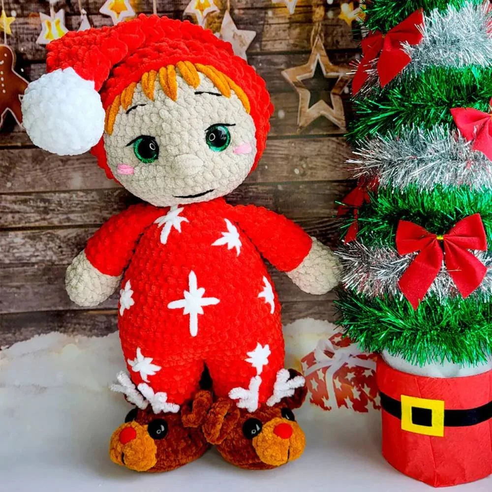 Christmas Gnome Doll Free Crochet Pattern