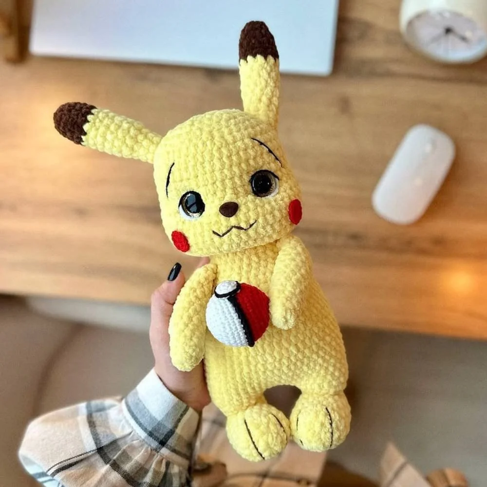 Large Pikachu Plushie Crochet Pattern