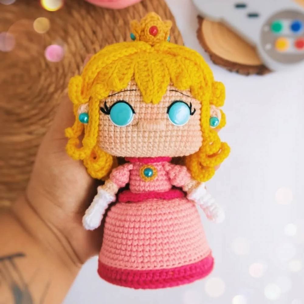 Princess Peach Doll Crochet Pattern.jpg