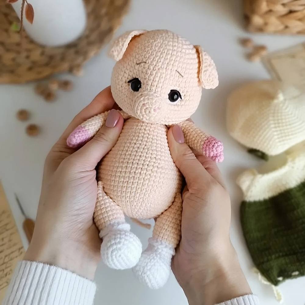 Cute Pig with Clothes Crochet Pattern.jpg
