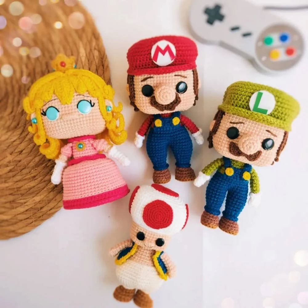 Super Mario Bros Family 4-in-1 Crochet Pattern Bundle 2.jpg
