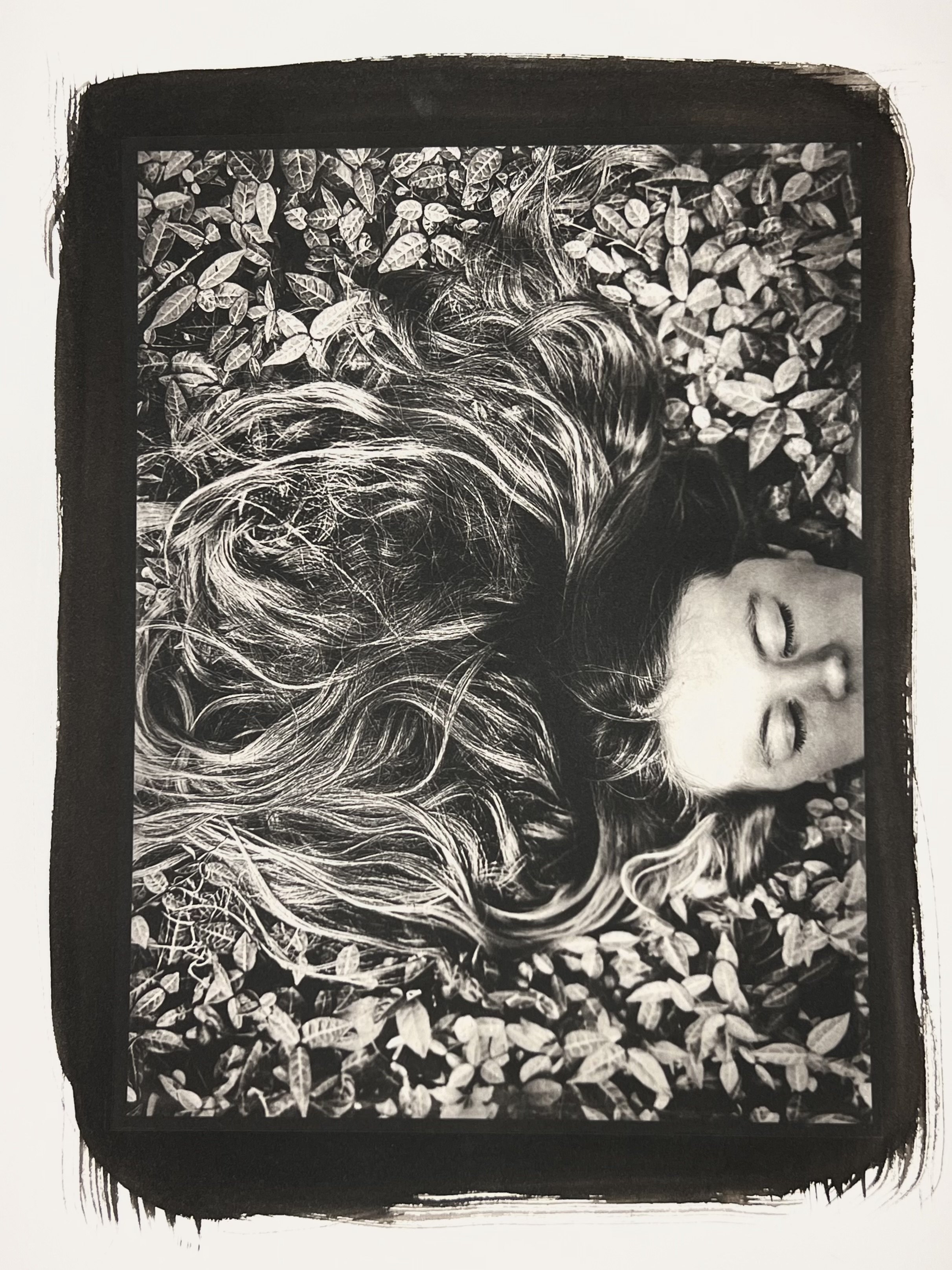"Hair", platinum + palladium on Hahnemuhle Platinum Rag paper, 9" x 12"