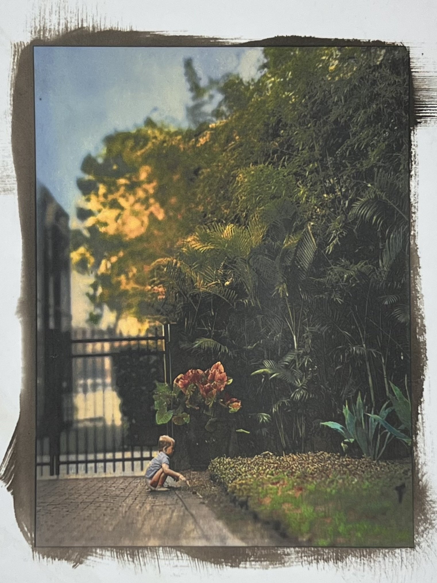"Bamboo colorized", platinum + palladium + inkjet on Hahnemuhle Platinum Rag paper, 8" x 10"