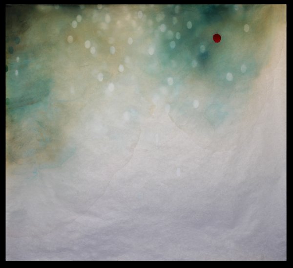 "Fog That Surrounds", Pigment, ink and chin colle on kozo, 48" x 51"