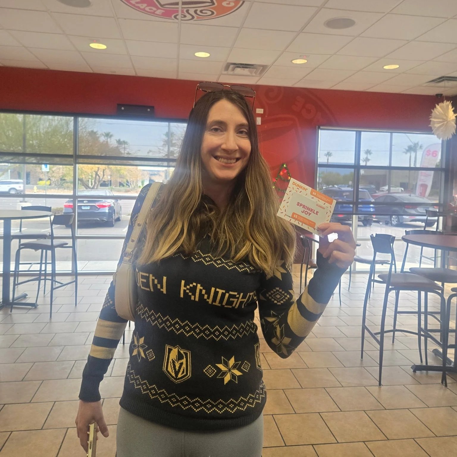 Dunkin’ Las Vegas Celebrated National Ugly Sweater Day with Freebies for Festive Fans