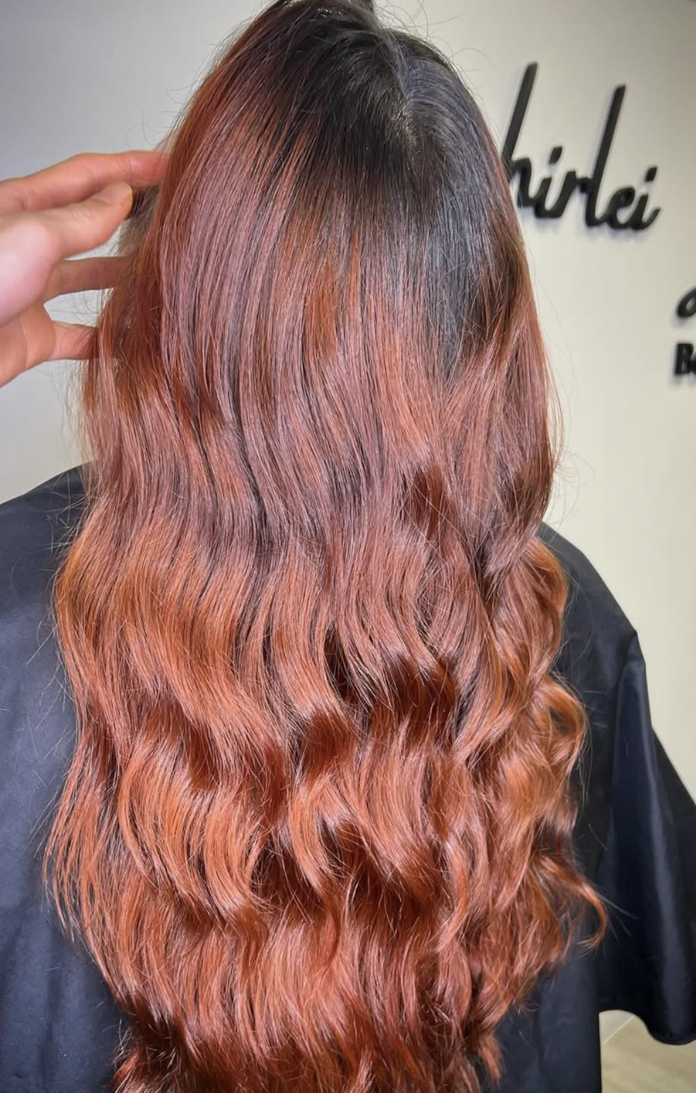 red hair.