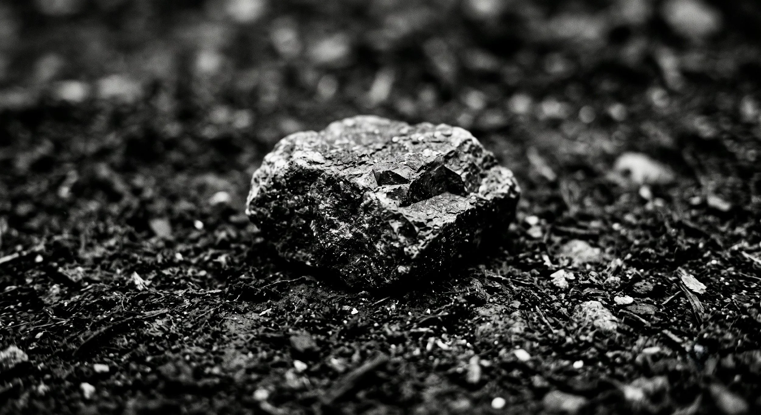 High contrast macro texture of volcanic rock representing physical structure and form.