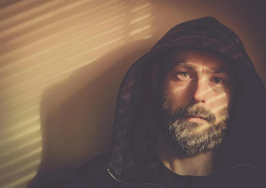 a man in hoodie